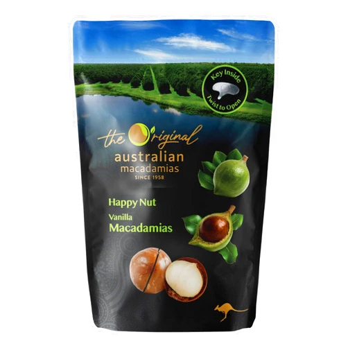 Macadamias Australia Happy Nut Vanilla Macadamias 225g
