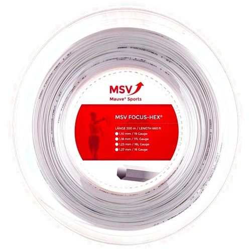 MSV Focus-HEX 0355000124400030 String Roll 1.23 mm White