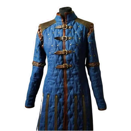 VIKING AVENUE MEDIEVAL GAMBESON THICK PADDED COSTUME JACKET FULL SLEEVE COTTON FABRIC ROLE PLAY ARMOR Reanctment Of SCA LARP