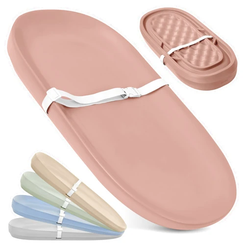 Jool Baby Waterproof Baby Changing Pad - Easy to Clean, Lightweight & Portable - Large Foam Cushion for Comfort (Rose)