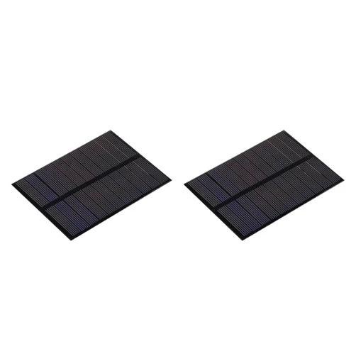 MECCANIXITY Mini Solar Panel Cell 5.5V 260mA 1.04W 110mm x 80mm for DIY Electric Power Project Pack of 2