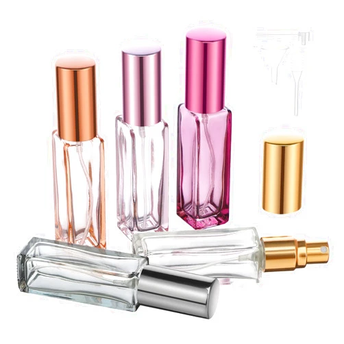 Segbeauty 5pcs 10ML Perfume Travel Refillable, Mini Cologne Perfume Bottles Empty, Portable Atomizer Sprayer for Perfume Travel Size Spray Bottle Pocket Glass Spray Bottles Toiletries Sample Dispenser