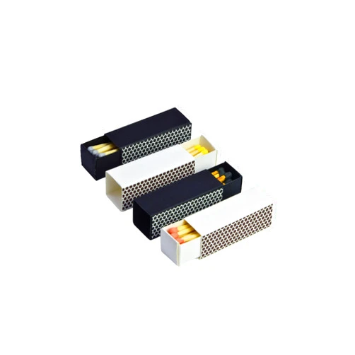Chandler Studio 10 Boxes - Wooden Matchsticks in a Blank Matchbox with White/Black Matchboxes Colorful Tips (2