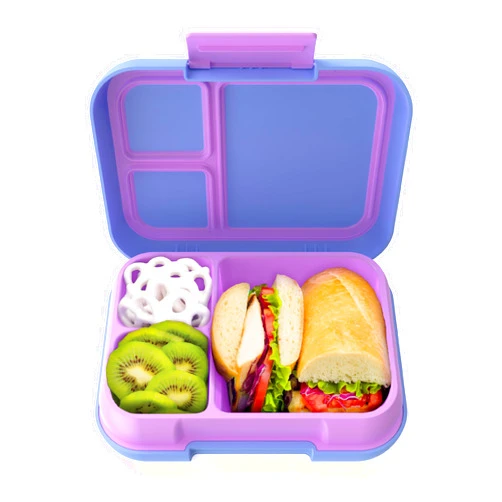 Bentgo® Pop - Leak-Proof Lunch Box & Removable Divider for Ages 8+ & Teens - Lunch Container Holds 5 Cups of Food; 3-4 Compartments; Microwave/Dishwasher Safe; 2 Year Warranty (Periwinkle/Pink)
