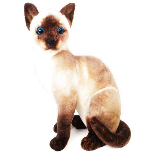 VIAHART Stefan The Siamese Cat - 14 Inch Stuffed Animal Plush - by TigerHart Toys