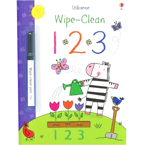 Stacey Lamb Wipe- Clean 123 Book (Usborne Wipe-Clean Books)
