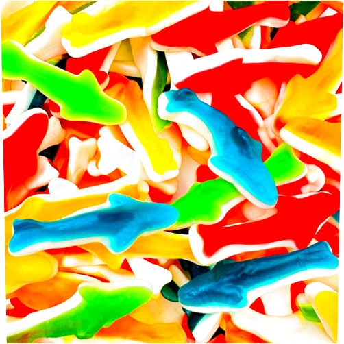 SUNNY ISLAND Gummy Sharks Candy | 2-Pound Bag | Assorted Fruit Flavors