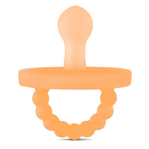 Ryan & Rose Cutie PAT Pacifier Teether (Bulb, Clear Rubber)