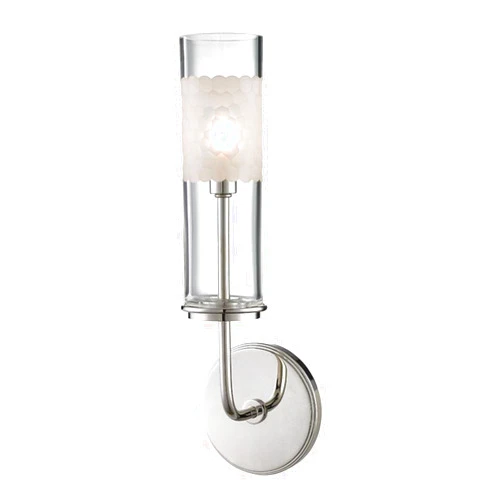 Hudson Valley Lighting Wentworth - One Light Wall Sconce - 5 Inches Wide by 14.25 Inches High-Polished Nickel Finish