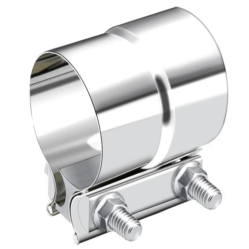 HZYAMZ Exhaust Clamp, Stainless Steel Muffler Band Clamp, Lap Joint Band Clamp Stainless Steel for Pipes, Mufflers, Catalytic Converters (1, 3 inch)