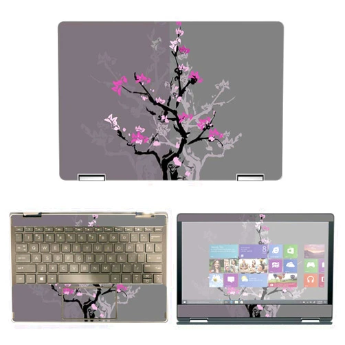 Decalrus - Protective Decal Skin Floral Sticker for HP Pavilion X360 11M-AP0013DX (11.6