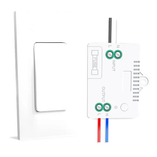 Milfra Self-Powered(No Battery Required) Wireless Light Switch and Receiver Kit, Wireless Light Switch No WiFi Needed Outdoor Indoor Remote Control Lighting Switch Fixture for Lights