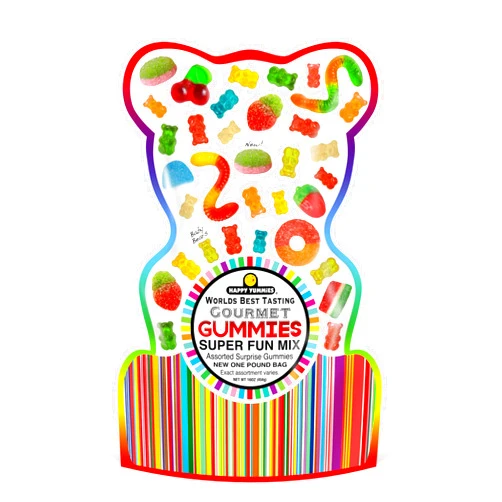 Happy Yummies Worlds Best Tasting Gourmet Gummies Super Fun Mix 16oz