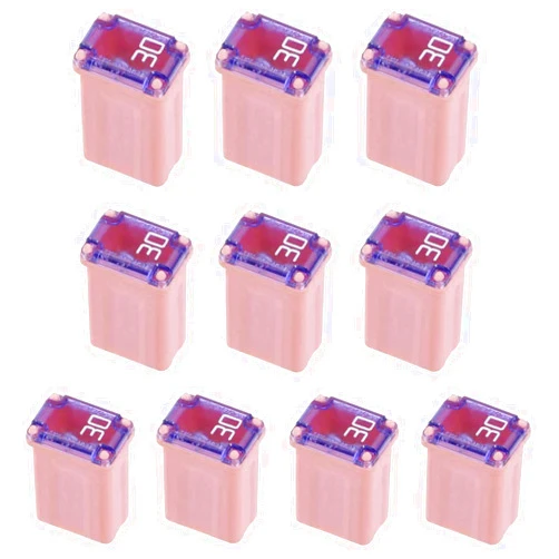 Imjl 10 Pack 608830 30 Amp Micro Cartridge Fuses Slow Blow FMM Mcase Type Fuses Micro Female Fuse