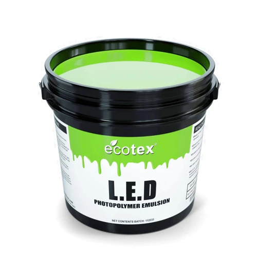 Ecotex® L E D Green Screen Printing Emulsion (Pint - 16oz.) Pre - Sensitized Photo Emulsion for Silk Screens, Textiles, and Fabric - for Screen Printing Plastisol Ink, Screen Printing Supplies