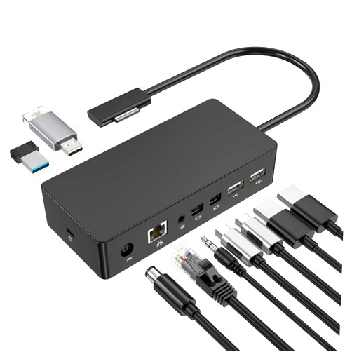 YYletgo Surface Dock, Surface Pro Docking Station with 90W Power Supply Compatible with Surface Pro9/ 8/X/7/6/4/3/2017, Surface Laptop 4/3/2/go, Surface Laptop, Surface Book2,Surface Book,Surface Go