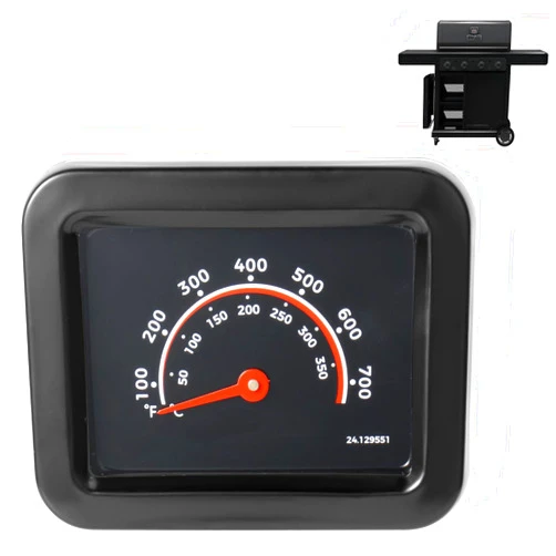 DcYourHome Temperature Gauge for Char-Broil Pro Series with Amplifire Infrared Technology 2/3/4 Burner Gas Grill, Thermometer Replacement for Char-Broil 463365124 463676724 463366724 463279224 463281024 Parts