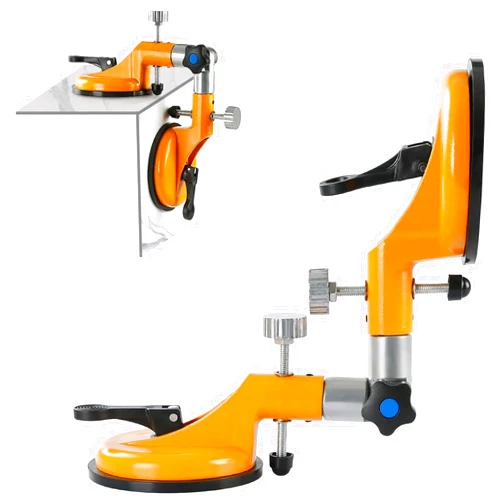 Cafusesdd Countertop Leveling Tool, Floor Gap Fixer Yool with Powerful Suction Cup, Countertop Alignment Clamps Suction for Stone Marble Slab Glass(Yellow)