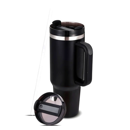 Generic Tumbler Reusable 40oz Stainless Steel with Lid and Straw, Double Wall Vacuum Insulated, Perfect for Hot and Cold Coffee, Juice, and Tea, Ideal for Travel, Home, and Office.