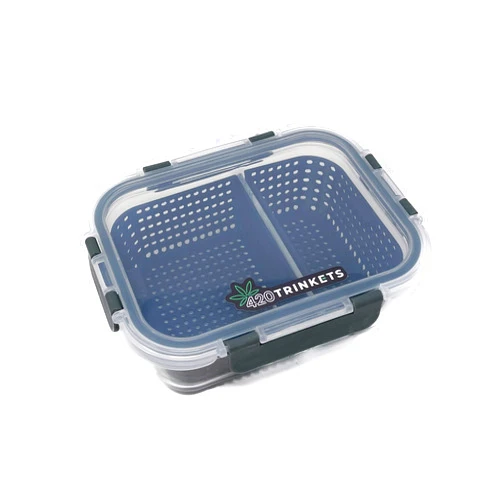 420 Trinkets Dual Dunk Iso Soak Cleaning Station (Small, Black)