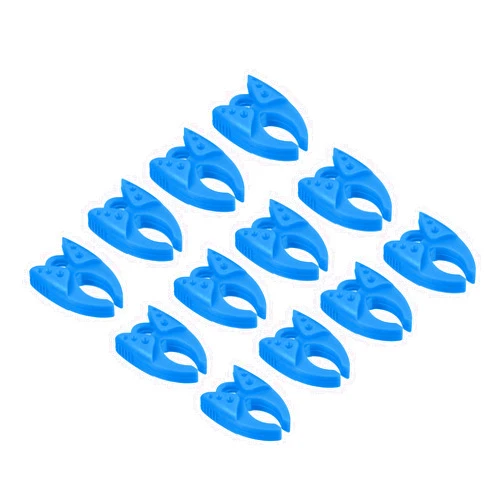 PATIKIL Bobbin Clamps, 12 Pack Silicone Thread Control Clips Holder Organizers for Craft DIY Sewing Embroidery, Blue