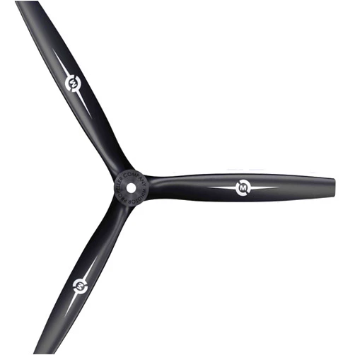 Master Airscrew/Windsor Propeller 3-Blade - 13x12 Propeller Black MAS3B1312T Propellers Electric Plane