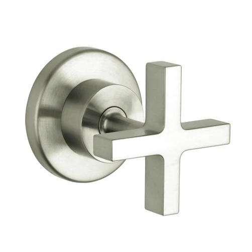 Hansgrohe AXOR Citterio Modern 1-Handle 3-inch Wide Volume Control Valve Trim Only in Brushed Nickel, 39967821