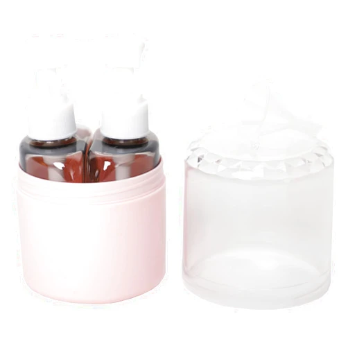 Qeuly Travel Bottles for Toiletries, 2 in 1 Travel Size Toiletries Bottles, Refillable Leak Proof Travel Toiletries Containers, TSA Approved Shampoo and Conditioner Travel Bottles Set (2 in 1)