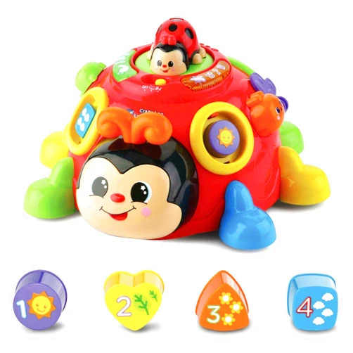 VTech Crazy Legs Learning Bug, Educational Toys with Learning Games, Shape Sorter Toy with Music, Baby Interactive Toy Suitable for Boys and Girls 12 Months & Over