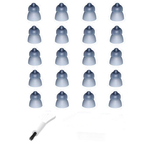 MicroEar Hearing Aid Domes - Power Dome for Phonak SDS 4.0 Marvel & Paradise Hearing Amplifier Earplug Accessories with Carry Case (Small 20pcs Pack)
