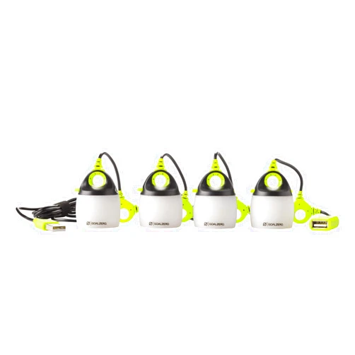 Goal Zero Light-A-Life Mini Chainable LED Lights, 4 Pack, with Color Shades