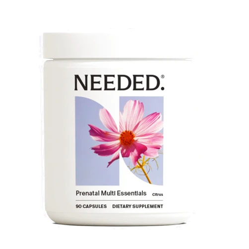 Needed. Multivitamin for Prenatal | Prenatal Multi Essentials Capsule - Pregnancy, Breastfeeding, Postpartum | Expertly-Formulated & Third-Party Tested, Citrus Scent Insert | 30-Day Supply