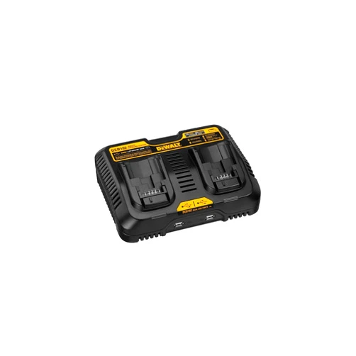 DEWALT 12/20V MAX Battery Charger, Corded, Dual Charging Station, 2-USB Ports Included (DCB102)