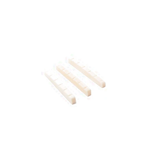 Alnicov 42MM Unbleached Pure Bone Nut Guitar Slotted Bone Nut For Strat Tele Electric Guitar 42X3.5MM