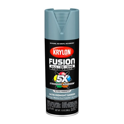 Krylon K02942007 Fusion All-In-One, Satin, Midnight Garden, 12 oz.