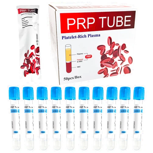 Generic 10 mL PRP Processing Tubes with ACD + Gel, Individually Wrapped, Box of 50 — for Sample Preparation & Separation Systems