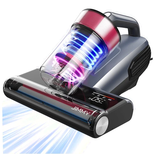 Jimmy BX8 Mattress Vacuum Cleaner with Dust Sensor, Bed Vacuum with UV & Ultrasound, Hot Wind Technology and Air Purification, 15Kpa 500W Powerful Handheld Vacuums for Dust and Pet Hair(Corded)
