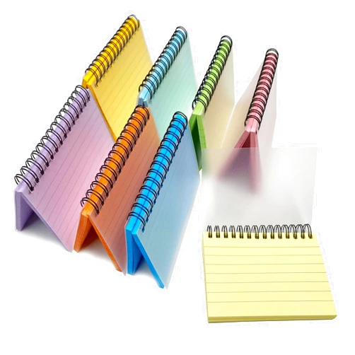 TOP-Pindu 8 Packs Spiral Index Cards, Ruled Spiral Bound Revision Flash Record Cards Note Taking Paper - 5x3 Inches each Spiral Index Cards - 8 Colors