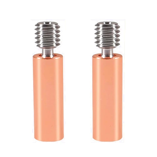 AEDIKO 2pcs CR10 All Metal Bimetal Heatbreak Smooth Bi-Metal Copper Titanium TC4 Throat High Temperature for 3D Printer CR10 Ender3 pro Ender 5 CS3 Hotend