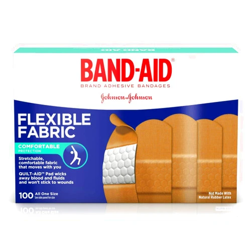 Band-Aid 534444BX - Flexible Fabric Adhesive Bandage 1 x 3