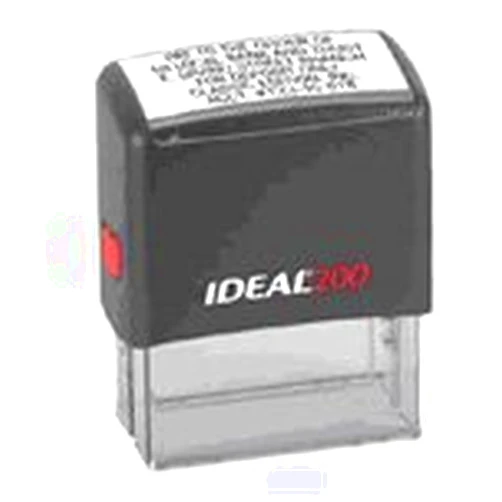 Ideal. 4914 (Previously Known As Ideal 200) Custom Large Self Inking Business & Address Stamp