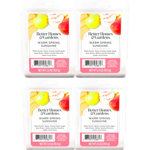 Better Homes & Gardens Better Homes and Gardens Warm Spring Sunshine Wax Cubes - 4-Pack