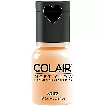 Dinair Airbrush Makeup Foundation | Alabaster Sg103 | Soft Glow: Matte Finish | Size 1/4 oz. 7.5 ml (0.25 fl oz.) Alabaster