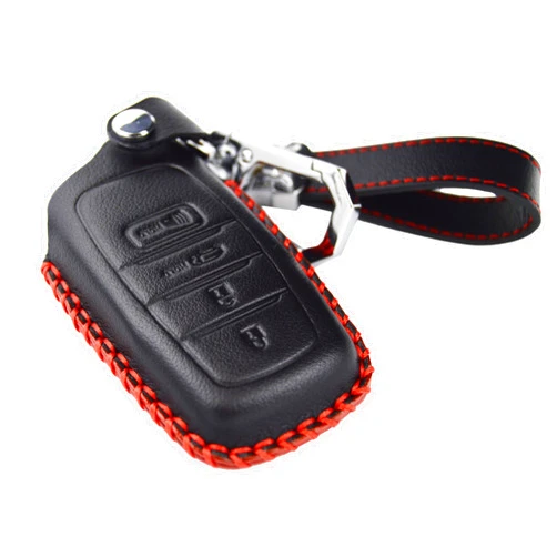 Zorratin Leather Key Fob Cover Protector for Toyota Land Cruiser Venza RAV4 Corolla Cross Se Crown Grand Highlander Tundra Sequoia Tacoma TRD SR5 Corolla Camry XSE SE
