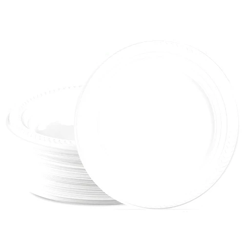 BLUESKY Exquisite Clear Cuisine Plastic Plates - 6