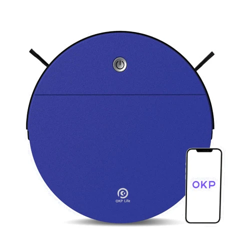 OKP 2000Pa Robot Vacuum Cleaner, Scheduled Cleaning, Small, Quiet Robot Vacuum, WiFi/APP/Alexa, Automatic Self Charging Robotic Vacuums for Pet Hair, Hard Floor, Low Pile Carpet