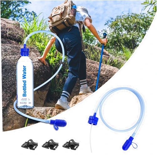 WSBXBB Hydration Adapter Kit for Smartwater and Premium Water/Soda Bottle, Compatible for Many Different Types Water, Outdoor Sports Accessories, Use for Camping, Cycling, Hiking