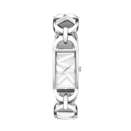 Michael Kors Women's MK Empire, Rectangular Stainless Steel Watch with Steel or Leather Band