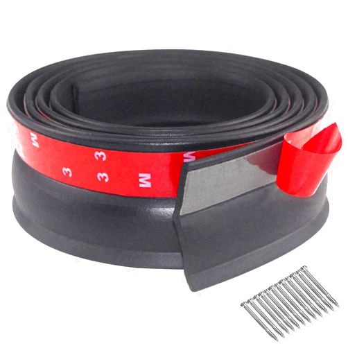 VUAOHIY Garage Door Seal Top and Sides Weatherproofing Garage Door Rubber Seals Garage Door Side Seal Universal Weather Stripping with Nails (10 Ft)