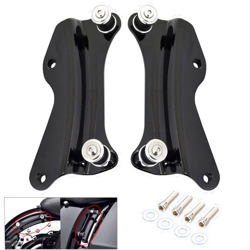 Benlari Gloss Black 4 Point Docking Hardware Kit 2014-2024 Compatible for Harley Davidson Touring Street Glide Road Glide Electra Glide Road King CVO (Vivid Black)
